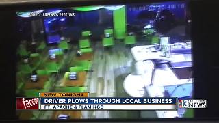 Cameras capture SUV crashing into Las Vegas restaurant