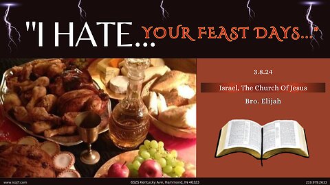“I HATE... YOUR FEAST DAYS...”
