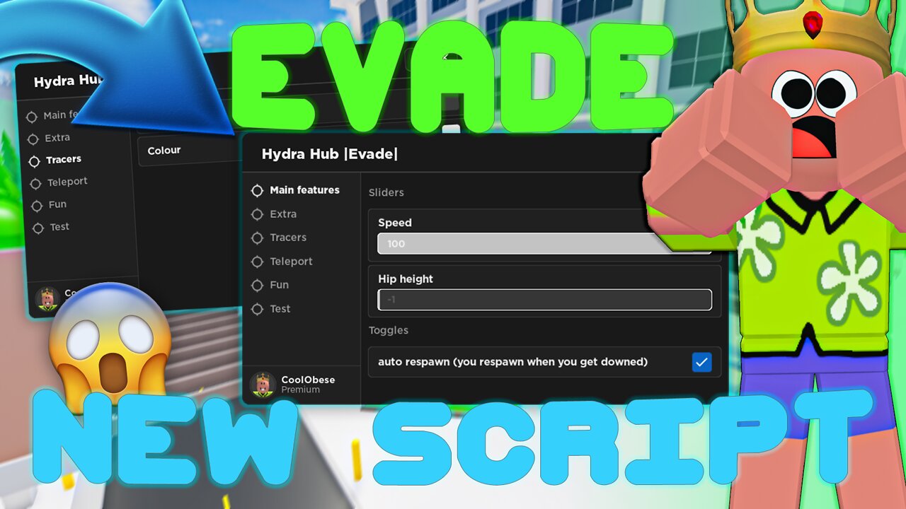 (2022 Pastebin) The *UPDATED* Evade Script, Tp, Insta Respawn and More!