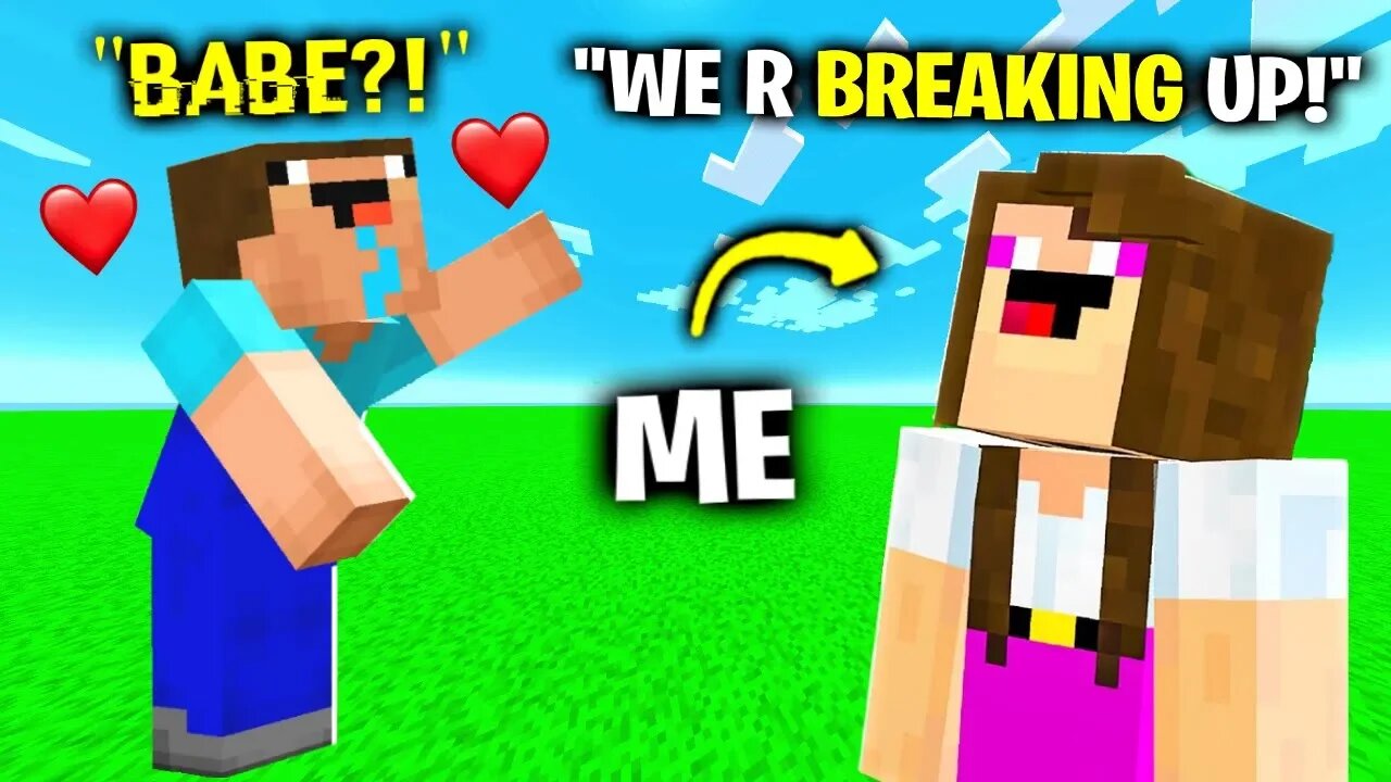 I Pretended To Be Noob1234's Girlfriend.. (Minecraft)