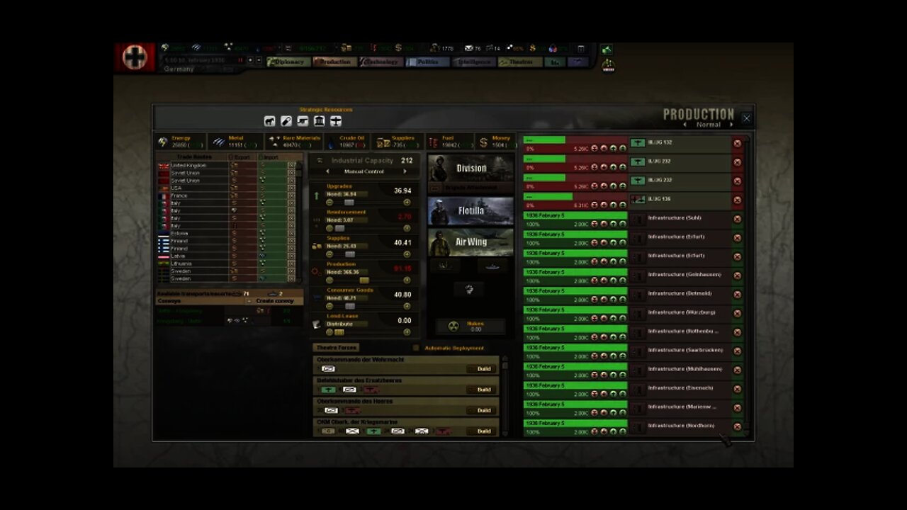 Let's Play Hearts of Iron 3: TFH w/BlackICE 7.54 & Third Reich Events Part 2 (Germany)