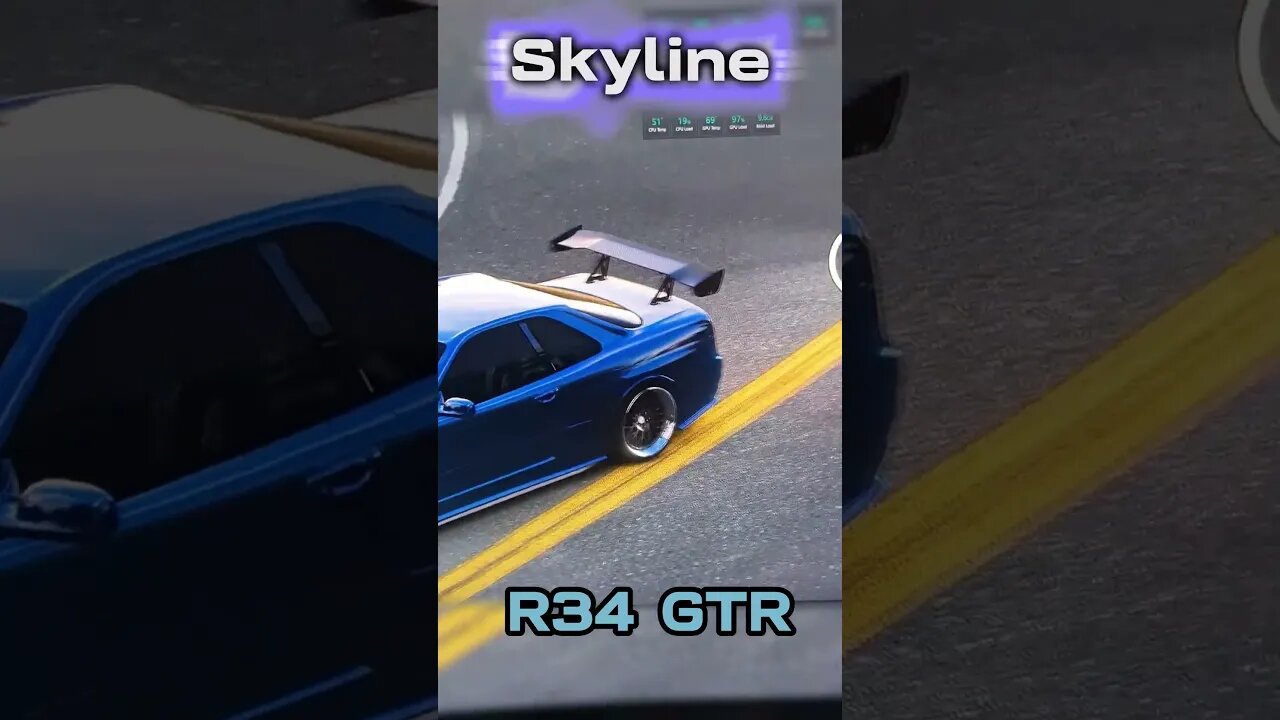 Nissan Skyline R34 GTR | Midnight Wanderer | #skyline #gtr #simracing #shorts