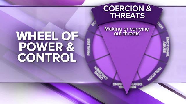 Wheel of Power and Control: Economic Abuse, Coercion & Intimidation