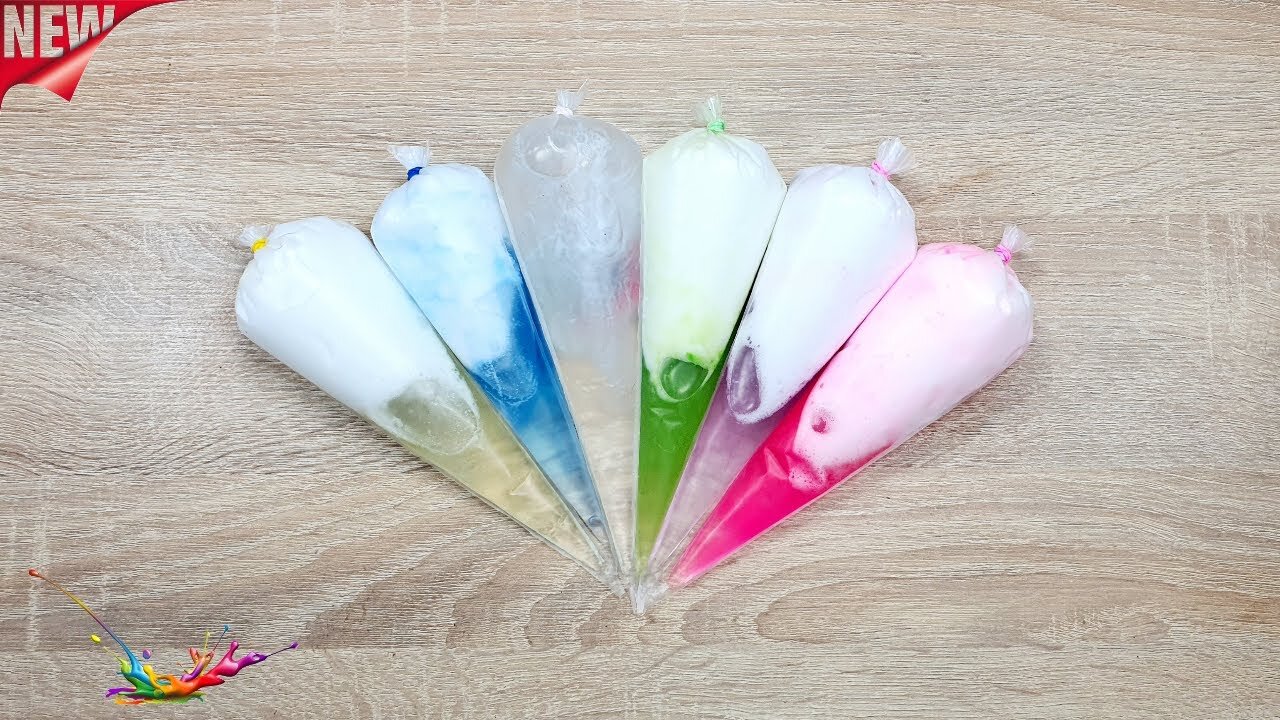 Making Rainbow Slime with Piping Bags | Relaxing Satisfying Slime | #89