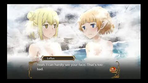 lefiya viridis hot spring events Is It Wrong to Try to Pick Up Girls in a Dungeon? Infinite Combate