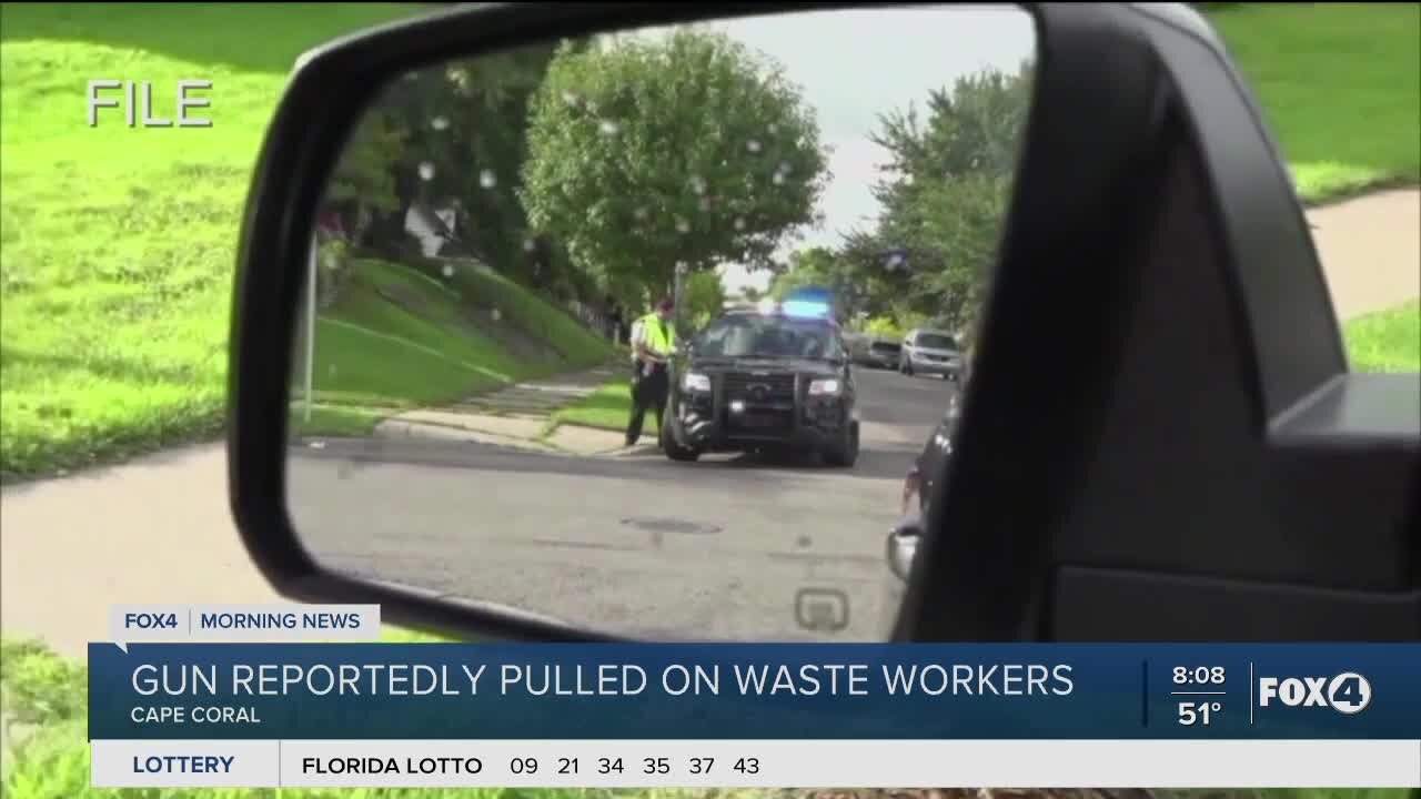 Man pulls gun on Wastepro worker