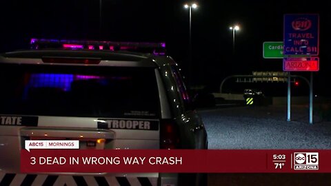 Wrong-way crash leaves 3 dead on Loop 101 Agua Fria