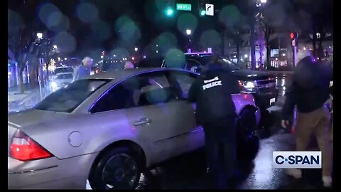 Reporters Race Over To Car That Rammed Into Biden's Motorcade