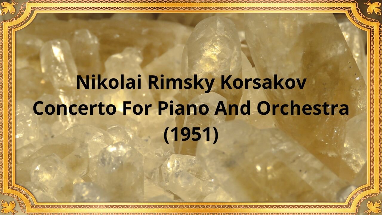 Nikolai Rimsky Korsakov Concerto For Piano And Orchestra (1951)