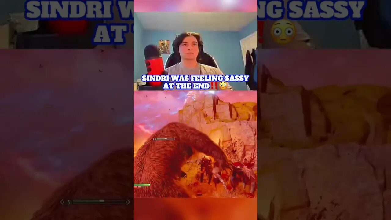 Sindri Felt Sassy After This‼️😳 | #shorts #godofwarragnarok #gaming #reaction