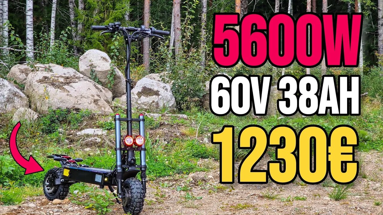 Hullun tehokas 5600w sähköpotkulauta! Duotts D88 unbox