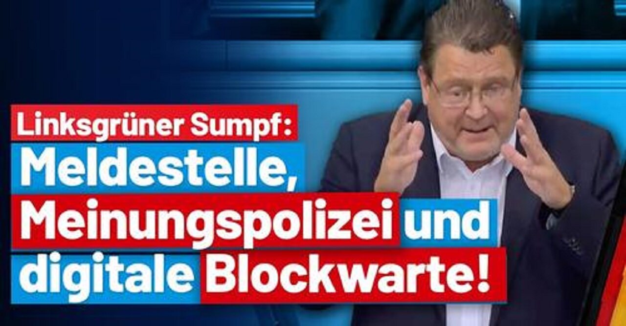 Meldestelle aus linksgrünem Sumpf: Die Gleichschaltung geht weiter! Stephan Brandner - AfD-Fraktion