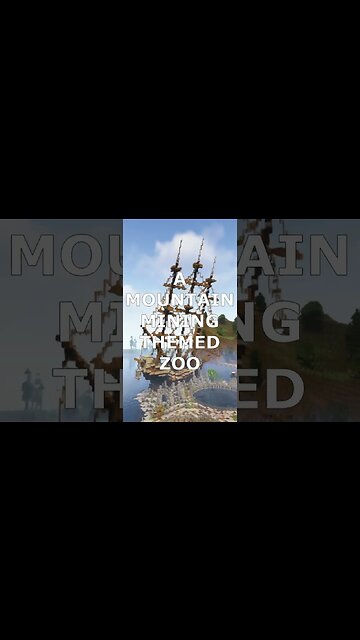 Guy builds EPIC mining themed zoo in Survival Minecraft! #shorts #zawamod #animals #minecraftzoo