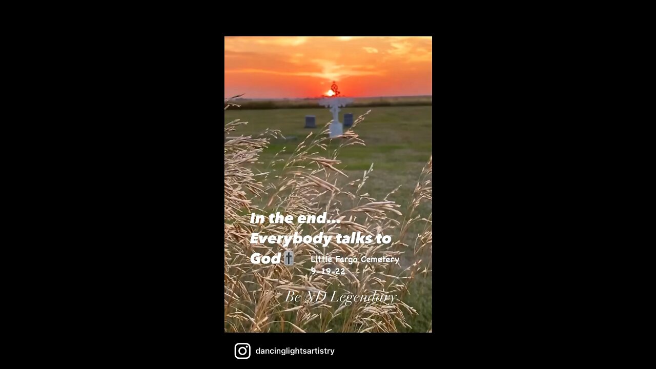 In the end…everybody talks to God🎚