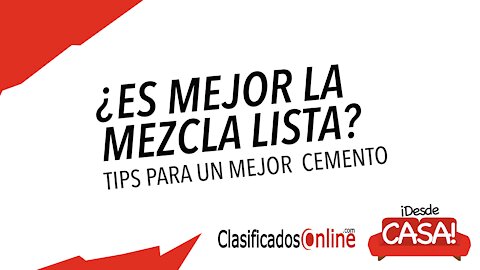 ¿Mezcla lista o hacer cemento con arena y piedra? - ClasificadosOnline.com