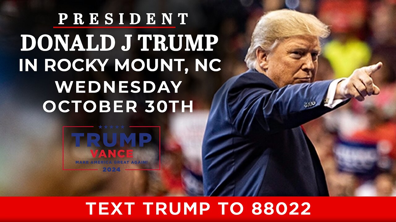 LIVE: President Trump in Rocky Mount, NC