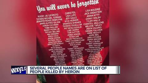 Several people's names are mistakenly on a list of people killed by Heroin