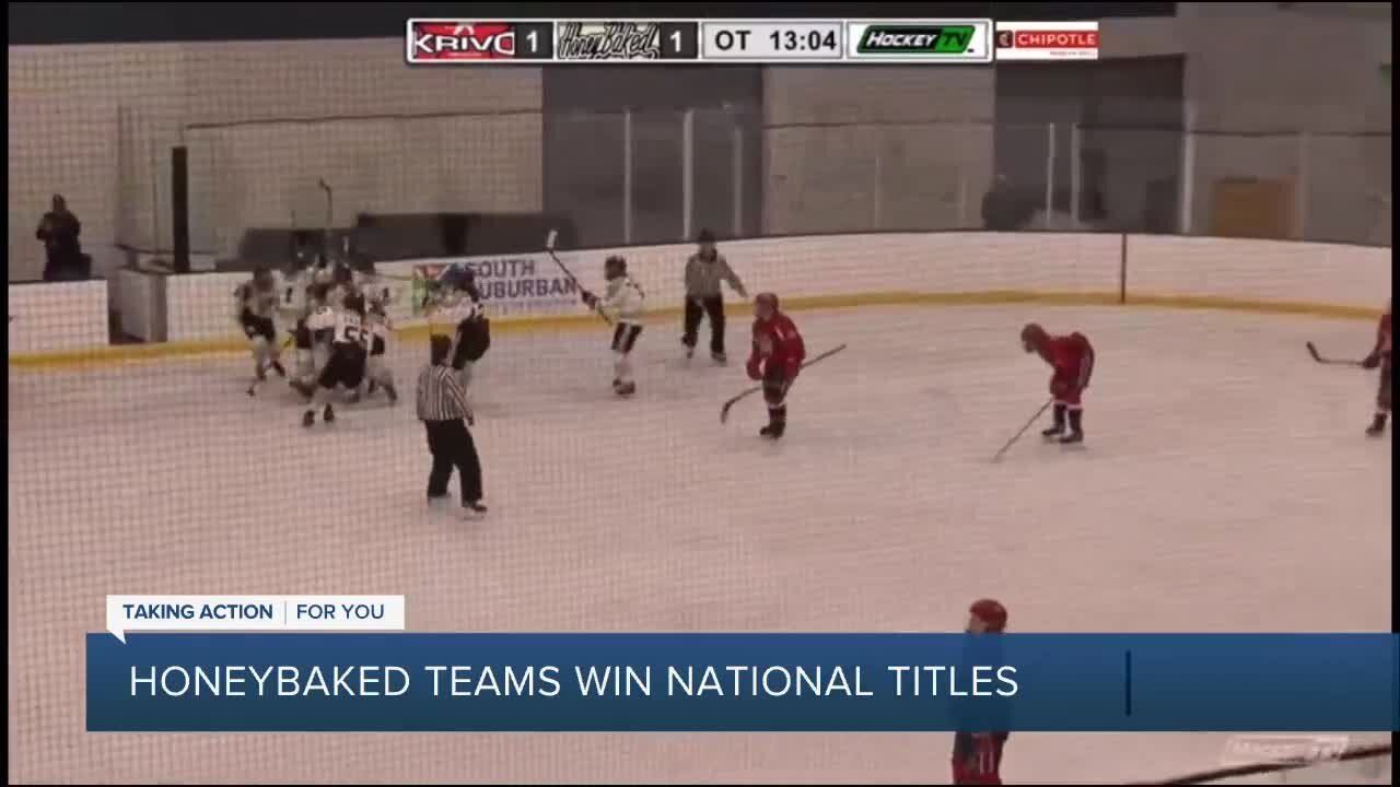 Honeybaked teams win national hockey titles