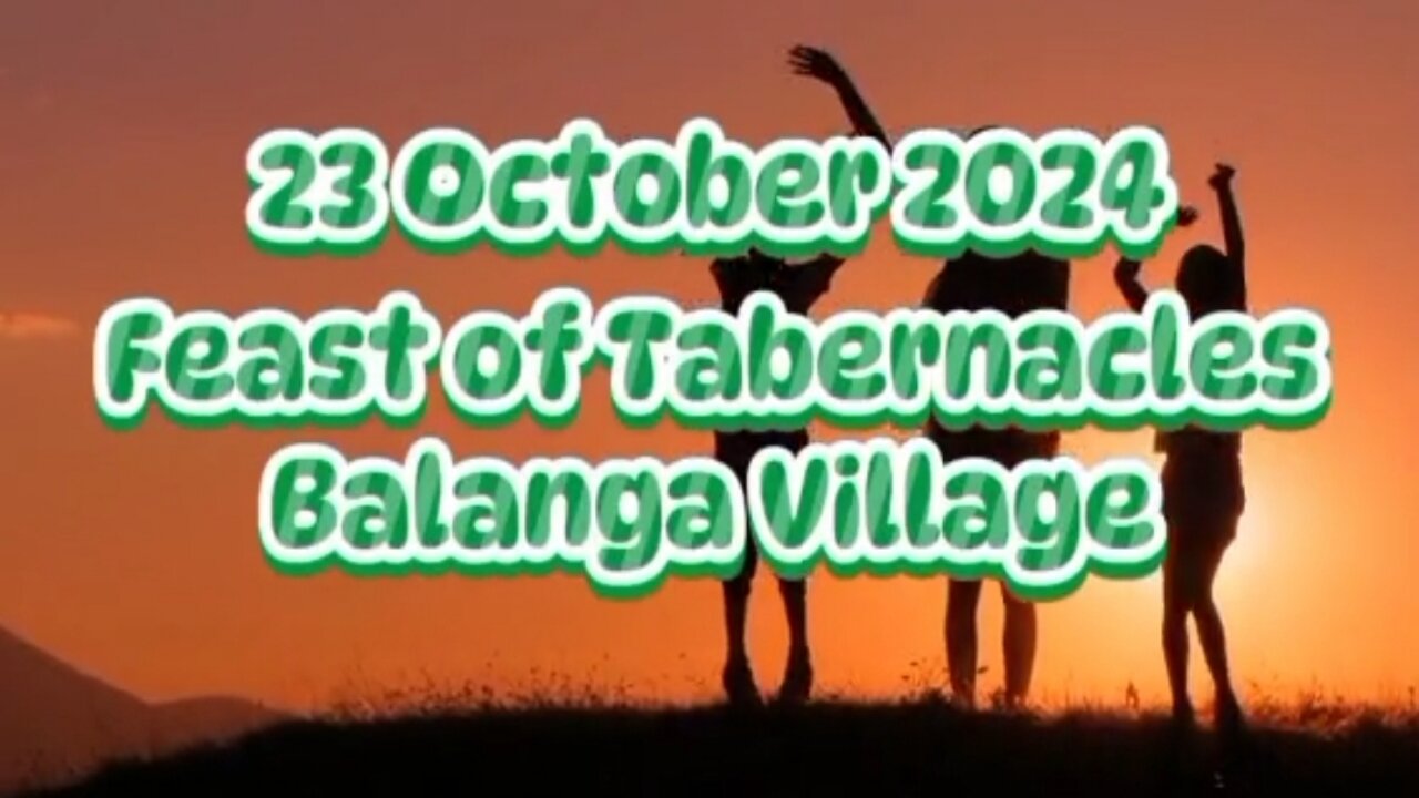 Night of October 23, 2024, celebrating Succoth in Balanga Village, Maprik, East Sepik Province.