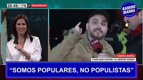 MARRA DESDE EL PORVENIR CONTRA C5N SOMOS POPULARES NO POPULISTAS Ramiro Marra