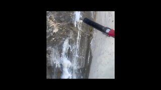 leaking concrete water tank repair process - this video shows how to repair leaking tanks.