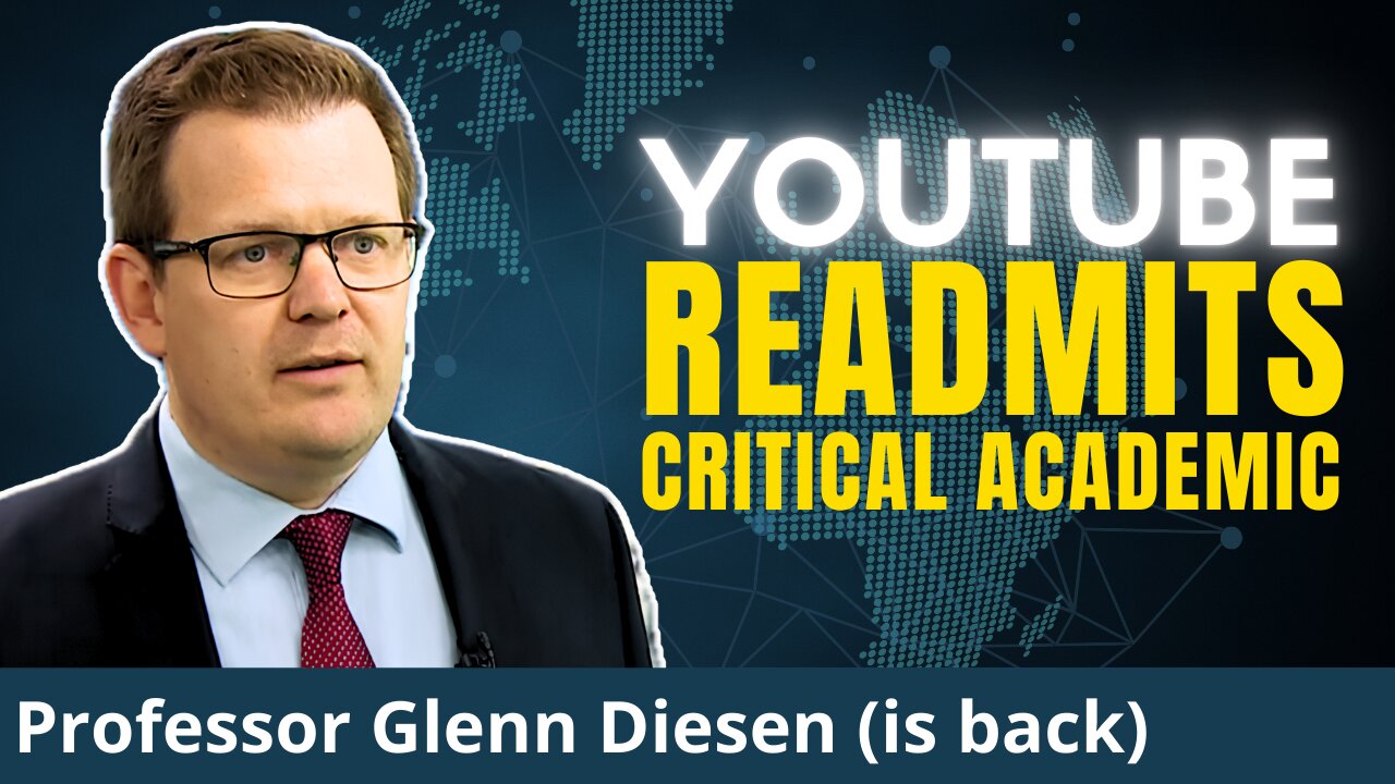 Censorship or Tech-Glitch? Glenn Diesen Readmitted To YouTube After Channel Deletion