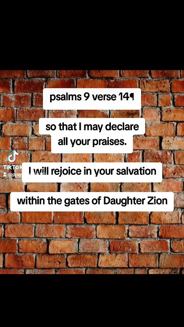 psalms 9 verse 14