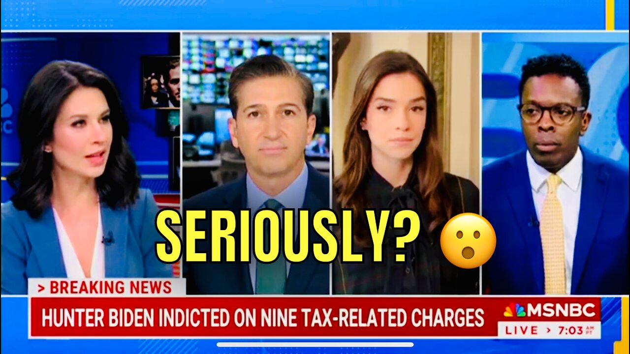 You Won’t Believe what MSNBC just said about WHY HUNTER BIDEN is being Criminally Charged 🤦♂️