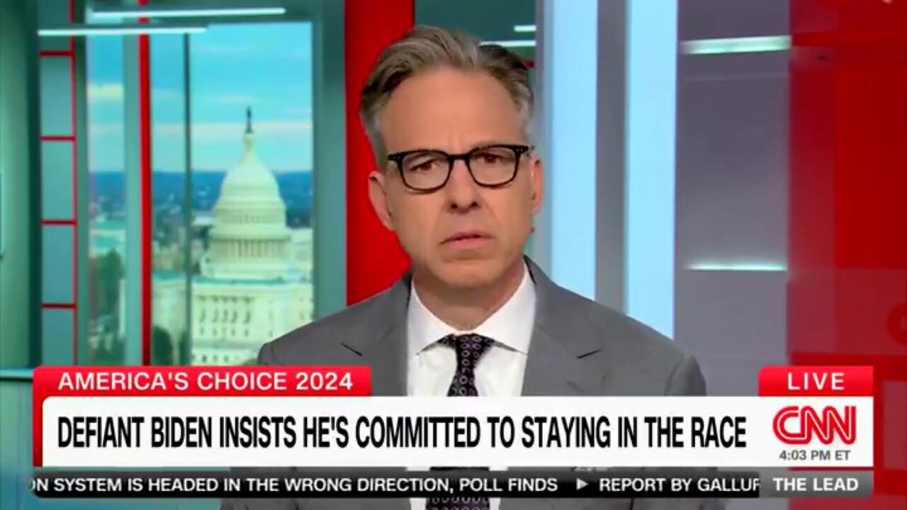 Jake Tapper Reads Incoherent Biden Quote Word-For-Word: That Sound Bite Is Supposed To Be Reassuring