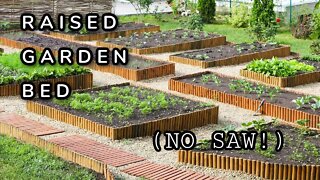 Raised Garden Bed (NO saw required!)