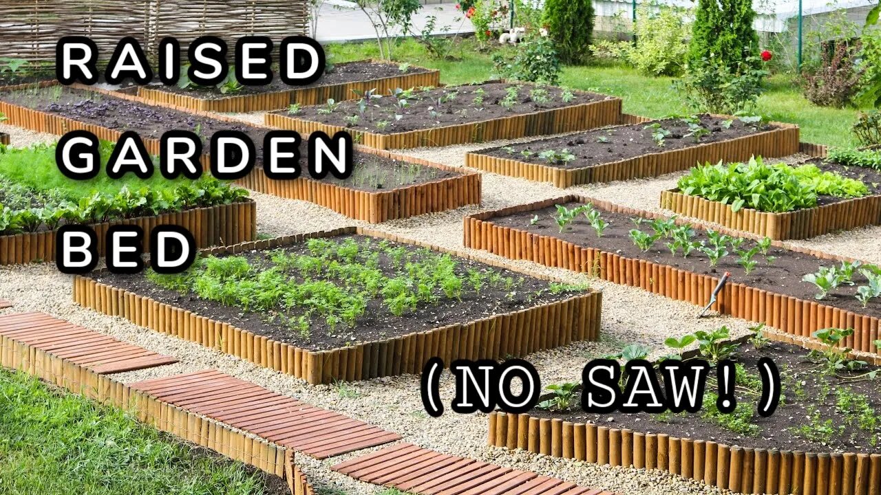 Raised Garden Bed (NO saw required!)