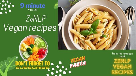 ZeNLP Vegan Recipe Vegan Pasta with vegetables