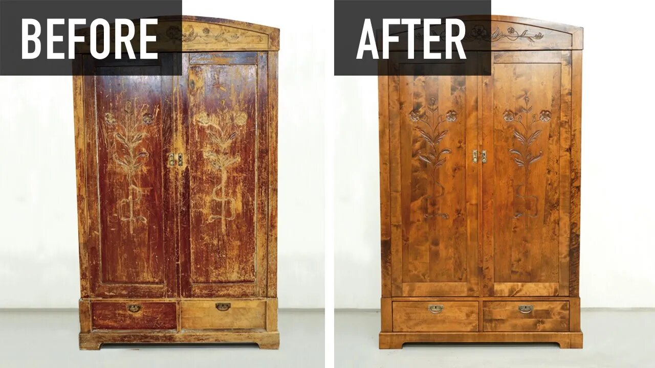 How to restore an old wardrobe