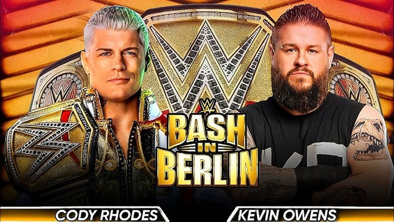 Cody Rhodes Vs Kevin Owens WWE Bash in Berlin Undisputed WWE Championship Prediction