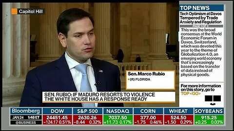 Rubio Joins Bloomberg to Discuss U.S. Recognition of Juan Guaidó Provisional President of Venezuela