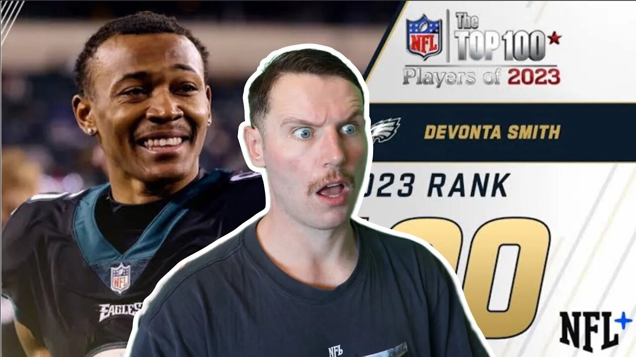Rugby Player Reacts to DEVONTA SMITH (WR, Eagles) #100 The Top 100 NFL Players of 2023