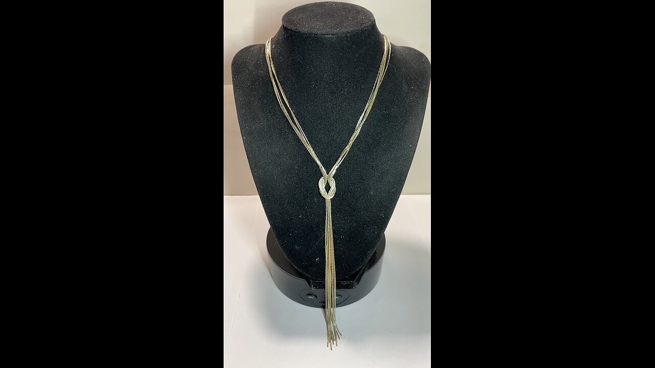 Mini-Vlog: Stop & Shop! Women’s 15” Silver-Tone Necklace w/ Knotted Oval into Dangling Tassels