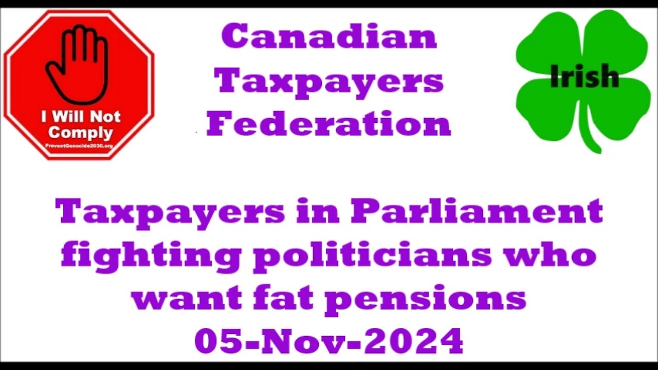 Taxpayers in Parliament fighting politicians who want fat pensions 05-Nov-2024