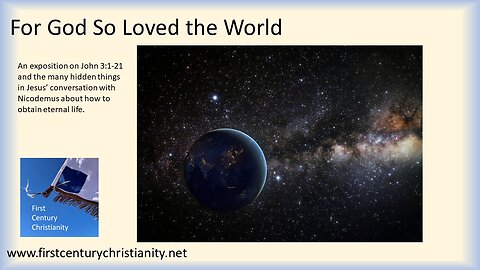 For God So Loved the World