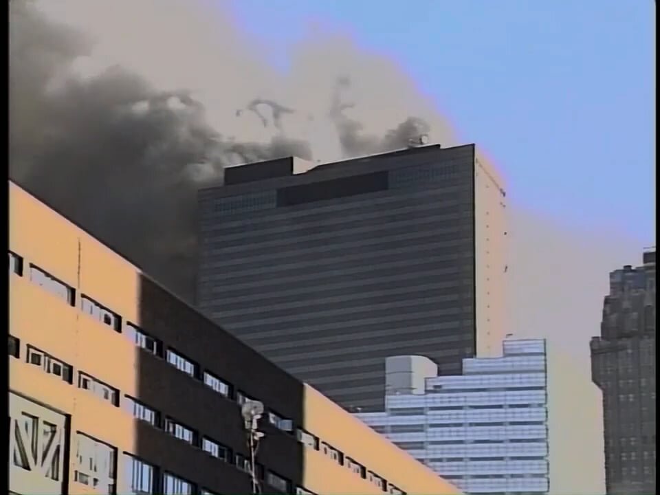 WTC Building 7 - Collapse (Hi-res. view from West St.)