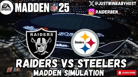 Madden Simulation Tuesday || Raiders Vs Steelers Week 6