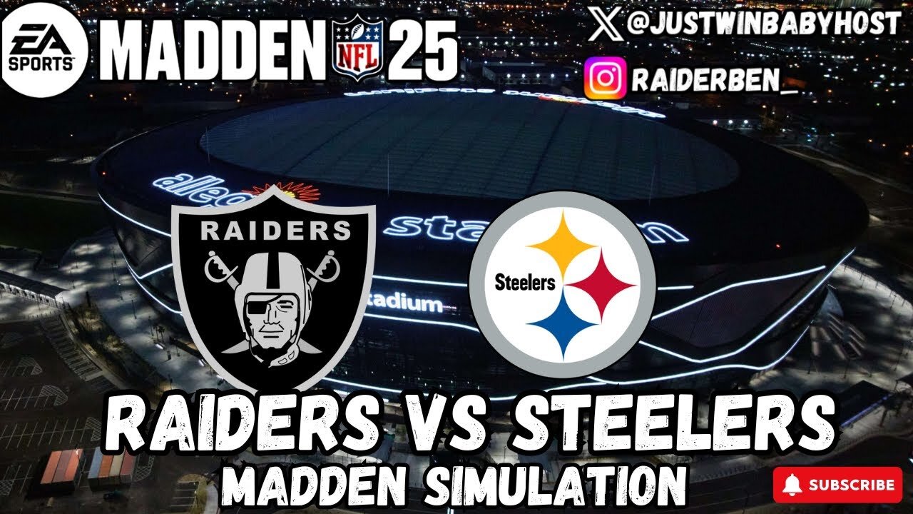 Madden Simulation Tuesday || Raiders Vs Steelers Week 6