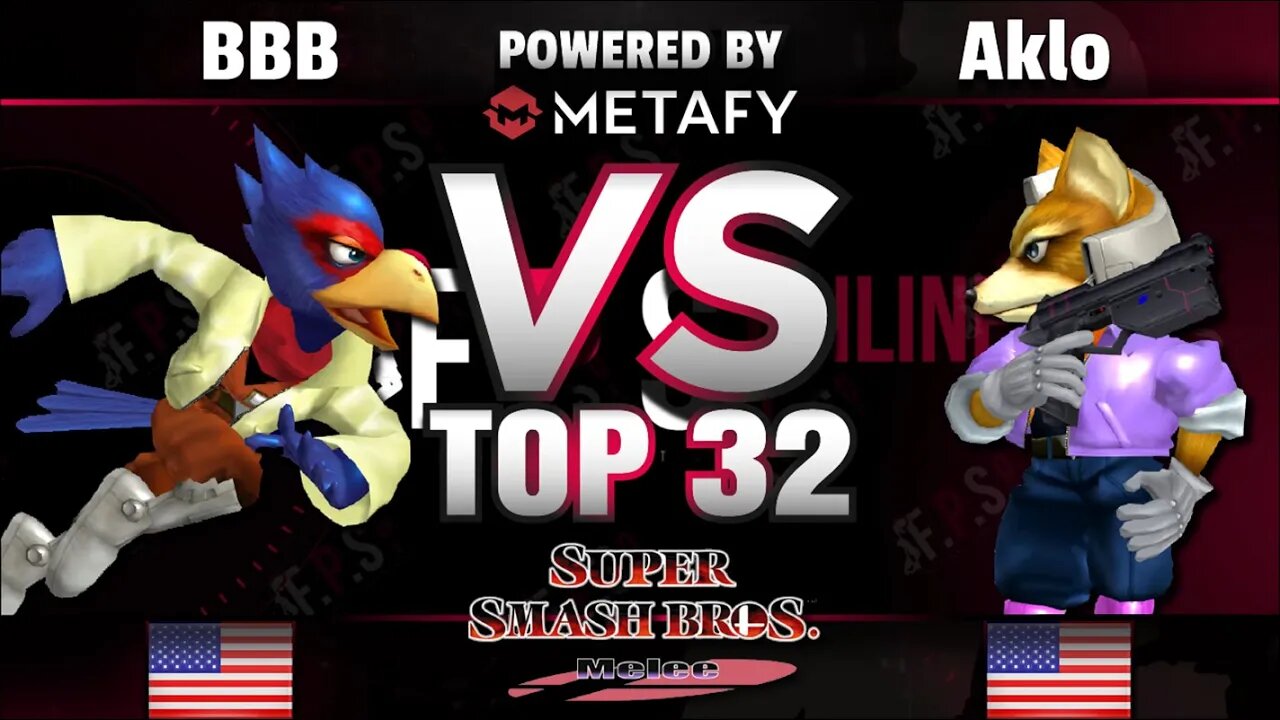 FPS4 Online - BBB (Falco) vs. OS | Aklo (Fox) - Smash Melee Top 32 Winners