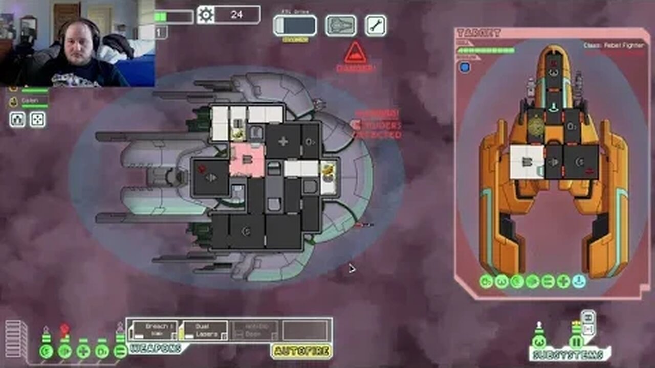 Impromptu Stream Playing FTL Faster Than Light! Part 2 - Doing the just1ciar run!