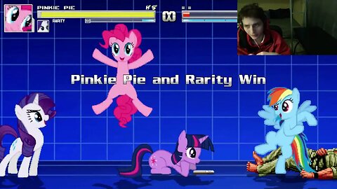 My Little Pony Characters (Twilight Sparkle, Rainbow Dash, And Rarity) VS Mr. Karate In A Battle