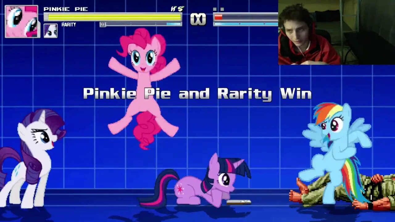 My Little Pony Characters (Twilight Sparkle, Rainbow Dash, And Rarity) VS Mr. Karate In A Battle