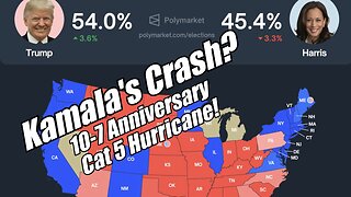 Kamala's Crash? Cat. 5 Hurricane. PraiseNPrayer! B2T Show, Oct 7, 2024