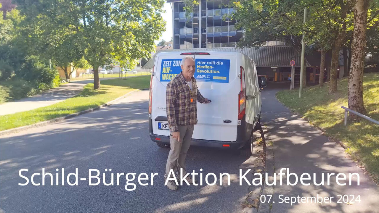 Schild-Bürger Aktion in Kaufbeuren am 07-09-2024