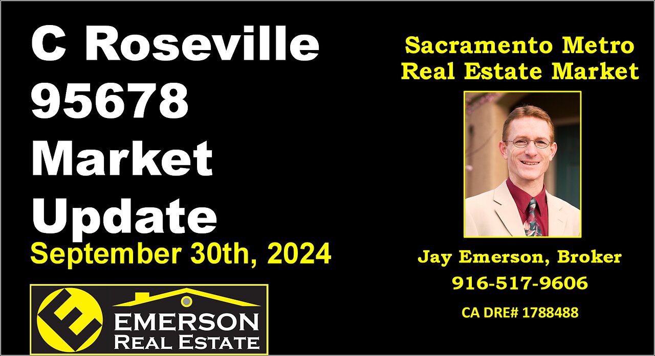 Roseville 95678 Real Estate Market Update