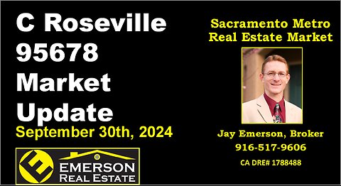 Roseville 95678 Real Estate Market Update